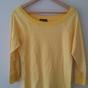 Yellow stripe jersey shirt